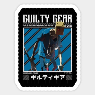 Faust - Guilty Gear Strive Sticker